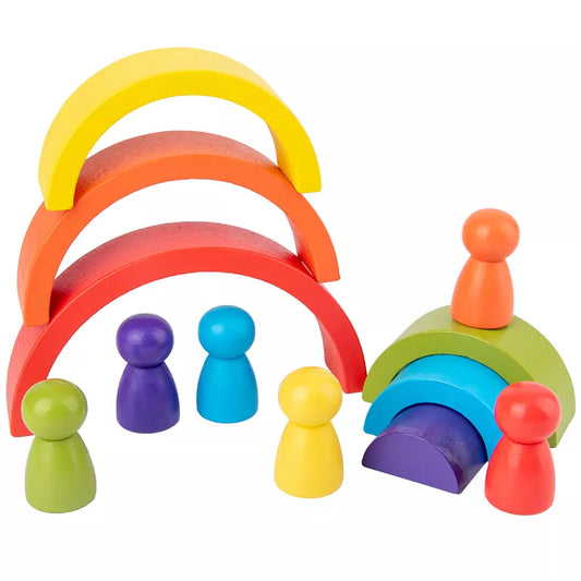 Wooden Rainbow montessori toy