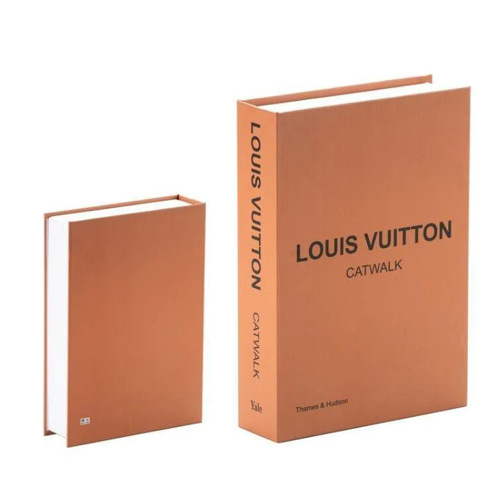 The Decor Kart 'Louis Vuitton' Faux Leather Book Boxes - Set of 3