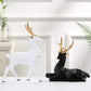 Resin deer tabletop decor set of 2