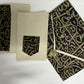 Black with Gold Koufi Table Runner Set