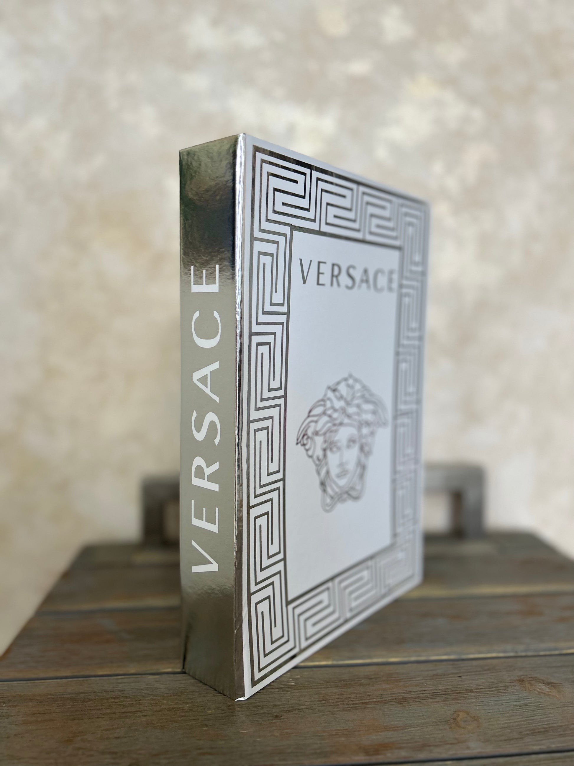 Versace book decor