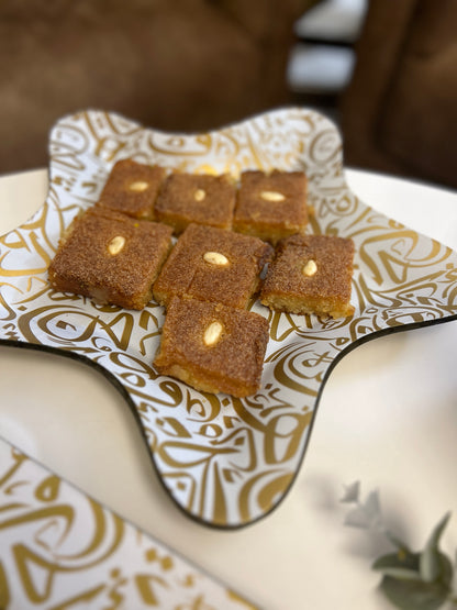 Arabic Calligraphy Koufi Serving Plates